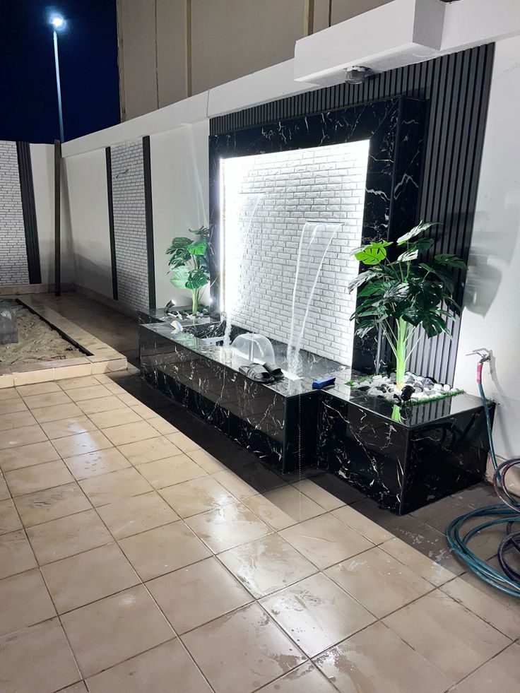 شلالات ونوافير تنسيق حدائق #الخبر #تركيب العشب الصناعي…